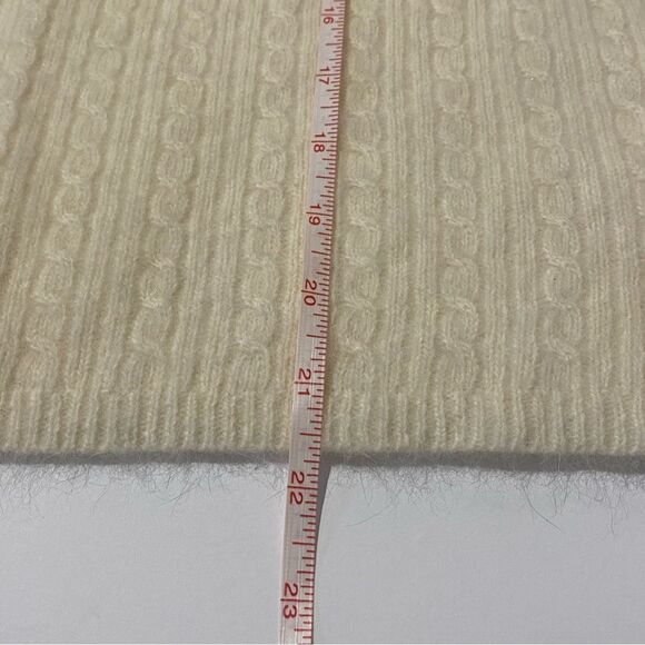 pursuits, ltd. Lambs Wool/Rabbits Fur Blend Cable Knit Sweater Women's Size S - Picture 6 of 11